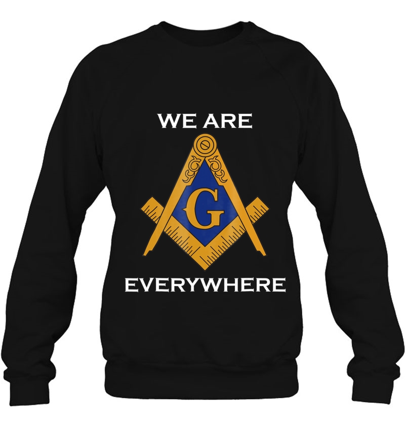 Freemason We Are Everywhere Compass Symbol Shirt Mugs