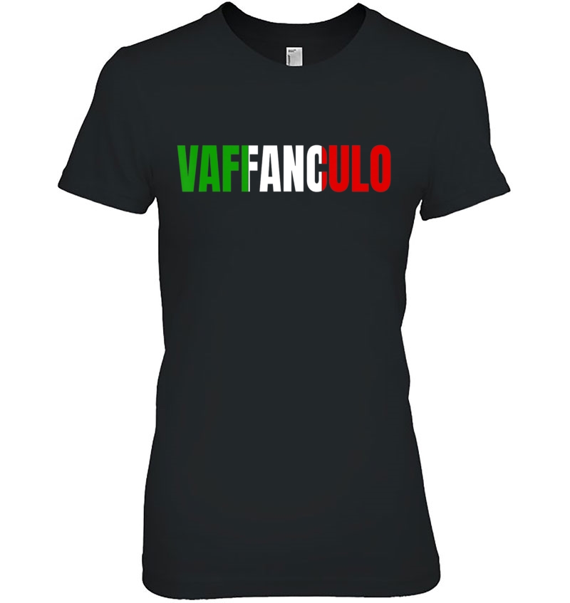 Funny Italian Sayings Vaffanculo Italian Flag Ladies Tee
