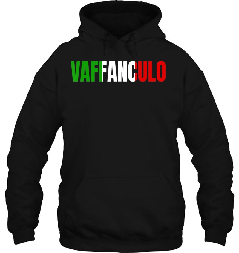 Funny Italian Sayings Vaffanculo Italian Flag Hoodie