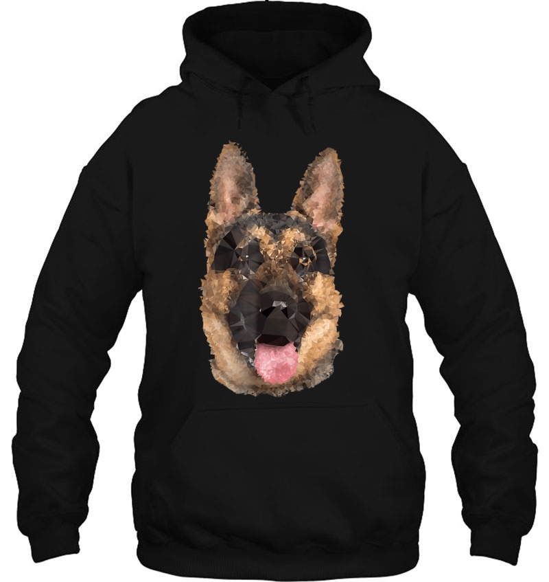 Geometric German Shepherd Cool Dog Pet Lovers Tee Hoodie