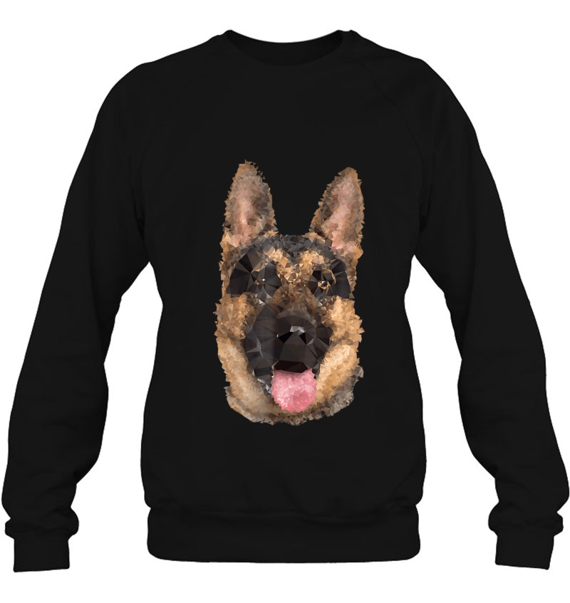 Geometric German Shepherd Cool Dog Pet Lovers Tee Sweatshirt