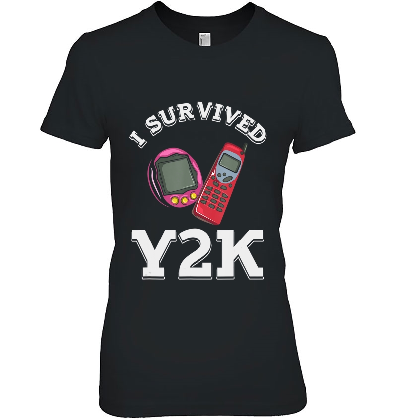 I Survived Y2k Tshirt, Vintage Cell Phone Shirt Hoodie