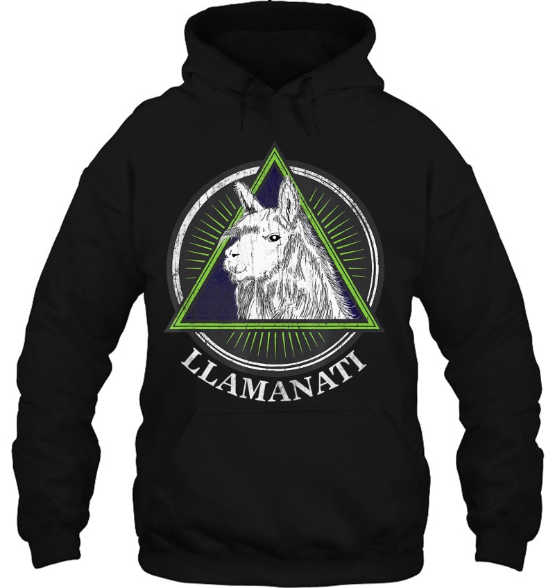 Illuminated Llama Llamanati Illuminati Conspiracy Hoodie
