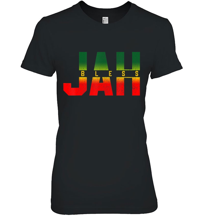Jah Bless Shirt - Reggae Rastafari Jamaica Rasta Ladies Tee