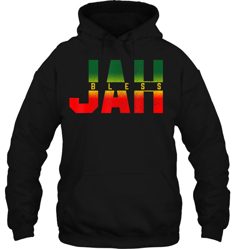 Jah Bless Shirt - Reggae Rastafari Jamaica Rasta Hoodie