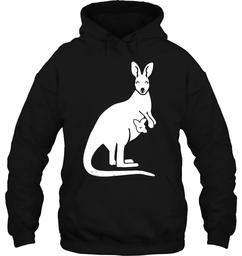 Kangaroo With Baby Hoodie
