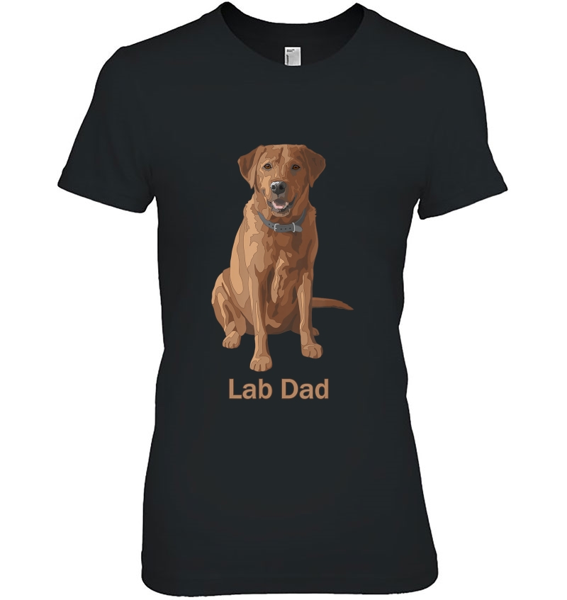 Lab Dad Fox Red Labrador Retriever Dog Lovers Gift Hoodie