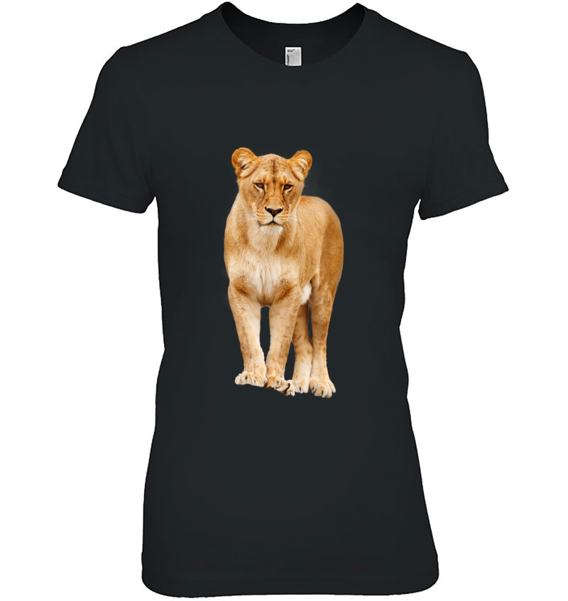 Lion Lioness African Animal Ladies Tee