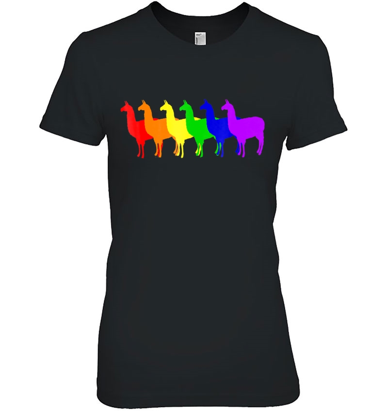 Llama Gay Pride Week Shirt Lgbt Rainbow Ally Alpaca Hoodie