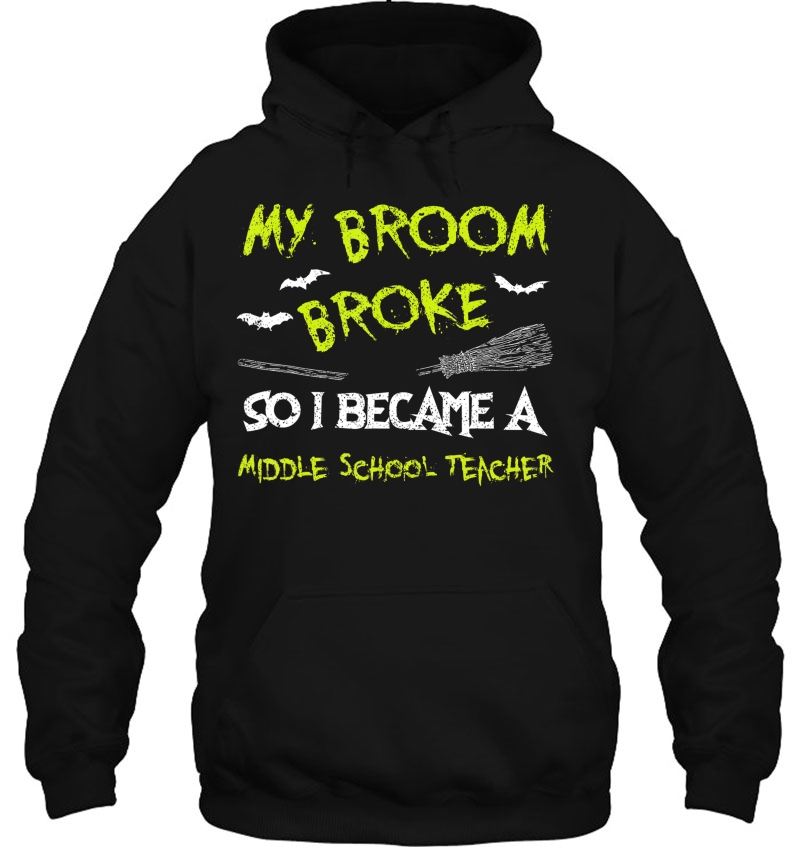 Middle School Teacher Halloween Costume Shirt Funny Lazy Hoodie