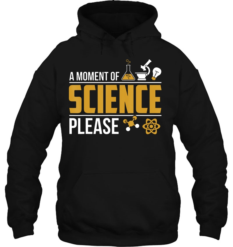 Moment Of Science Please Funny Geek Nerd Student Teacher Pun Hoodie