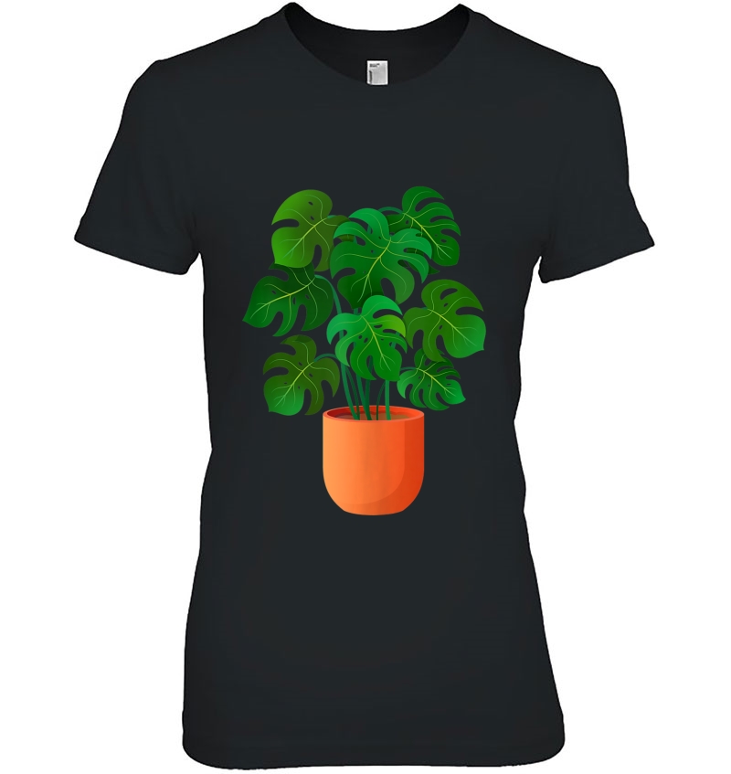 Monstera Deliciosa Swiss Cheese Plant Lover Funny Cute Gift Tank Top Ladies Tee