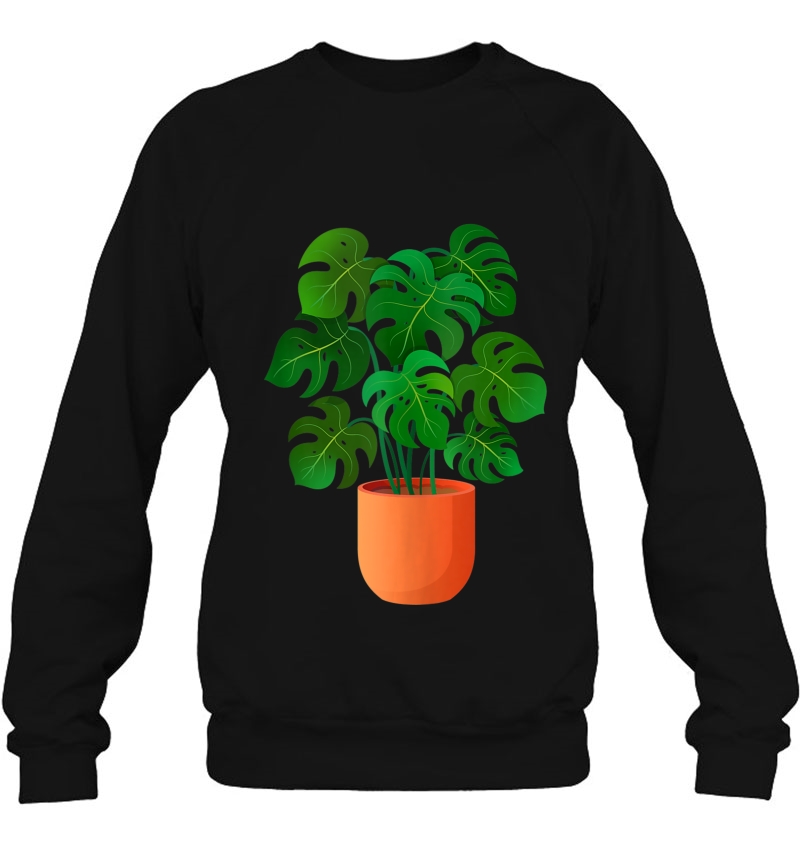 Monstera Deliciosa Swiss Cheese Plant Lover Funny Cute Gift Tank Top Sweatshirt