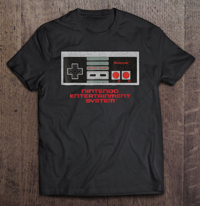 Nintendo Nes Controller Entertainment System Graphic Shirt