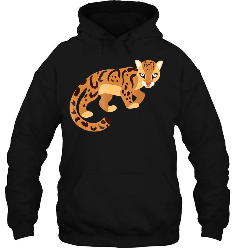 Ocelot Tshirt For Kids Cute Graphic Cartoon Ocelo Hoodie
