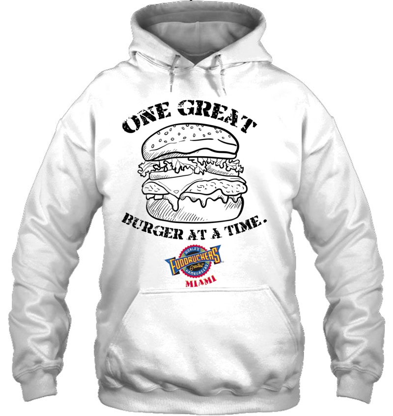 One Great Burger At A Time Fuddruckers Miami Tshirt Hoodie