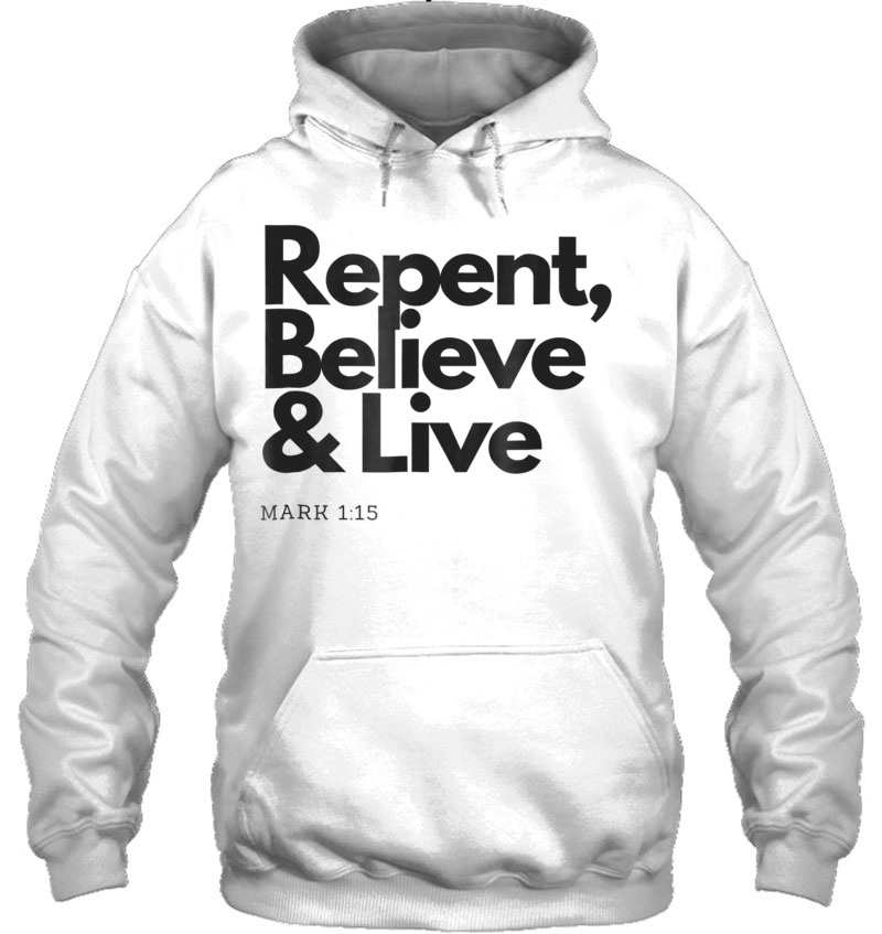 Repent Believe And Live Christian Men Women Mugs