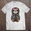 Sloth Sugar Skull Mexico Calavera Dia De Los Muertos Tank Top Tee