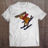 Smiletodaytees Funny Moose Snow Skiing Tee