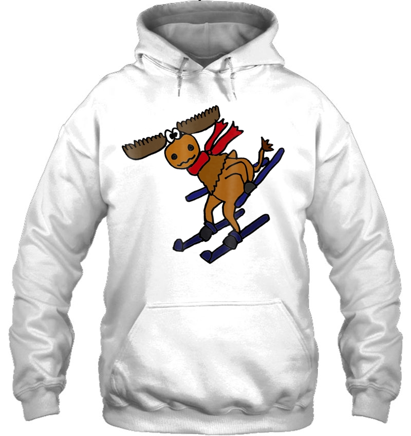 Smiletodaytees Funny Moose Snow Skiing Mugs