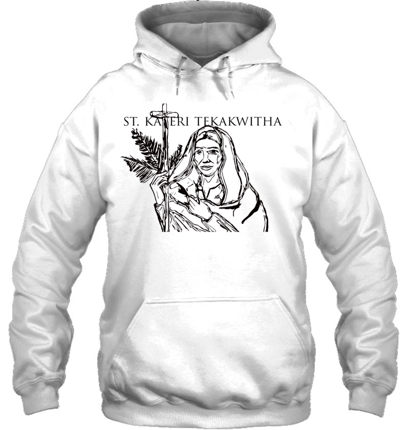 St. Kateri Tekakwitha (Basic Black Sketch) Mugs