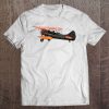 Vintage Retro Bi-Plane Airplane Art Sketch Tee