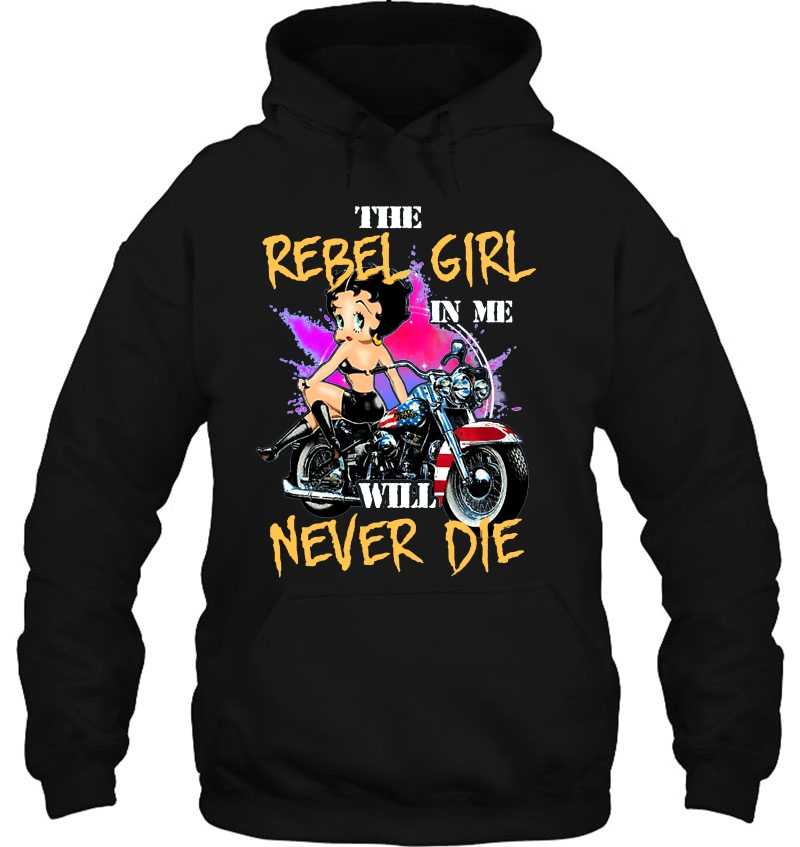 The Rebel Girl In Me Will Never Die Betty Boop Motorcycle Version Mugs