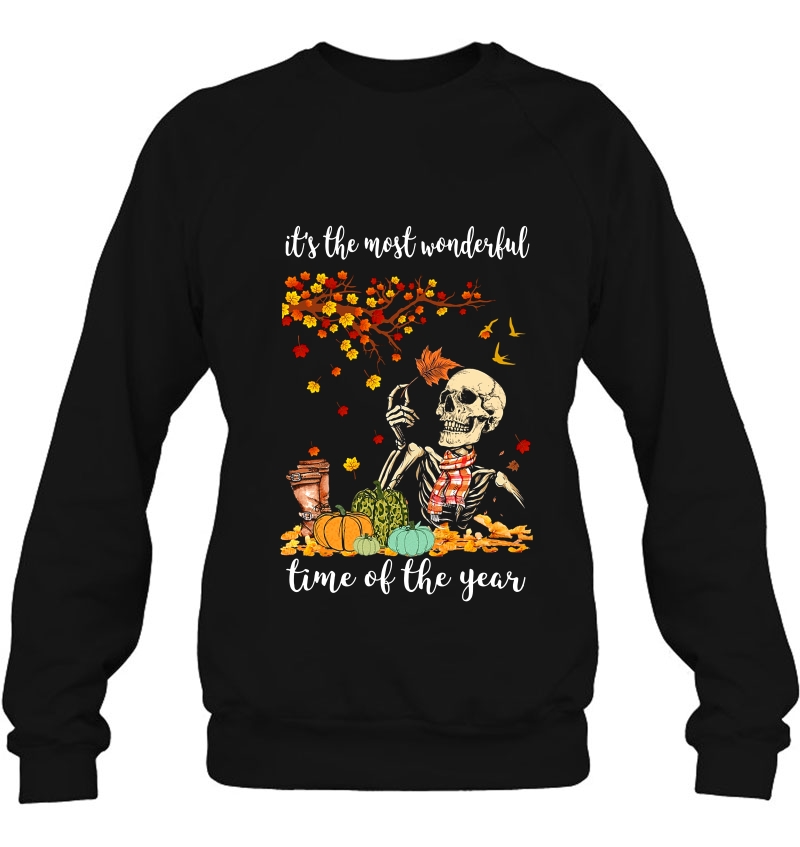 It's The Most Wonderful Time Of The Year Skeleton Autumn Mugs