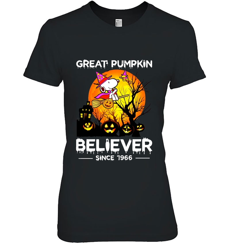 Great Pumpkin Believer Since 1966 Snoopy Witch Halloween Hoodie