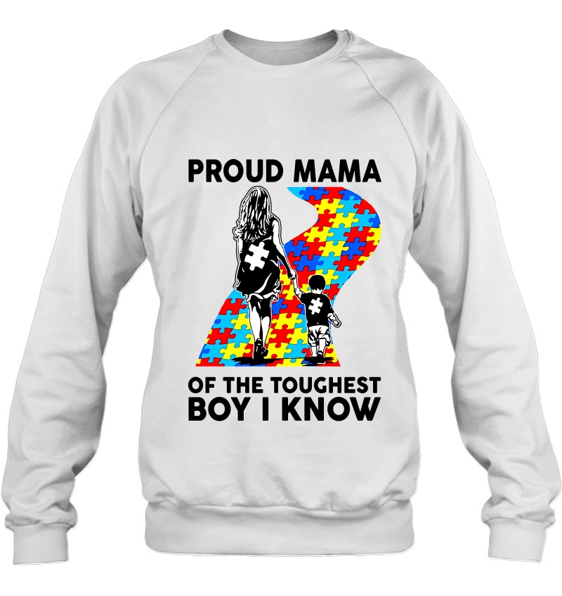 Proud Mama Of The Toughest Boy I Know Autism Mom Mugs