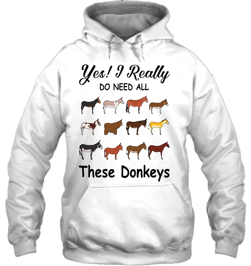 Yes I Really Do Need All These Donkeys Hoodie