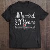 20 Years Wedding Anniversary Gifts For Her, Wife And Couples Tee