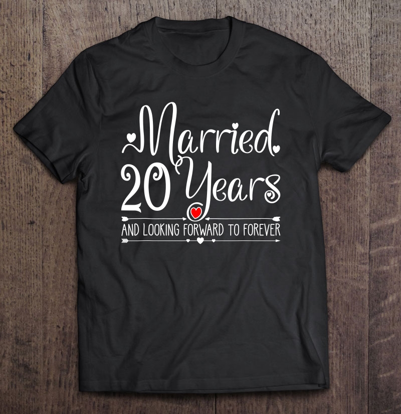 20 Years Wedding Anniversary Gifts For Her, Wife And Couples Shirt