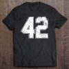 42 Baseball Jersey Number 42 Retro Vintage Tee