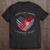 American Grown I-Kiribati Heart Love Kiribati Flag Tee