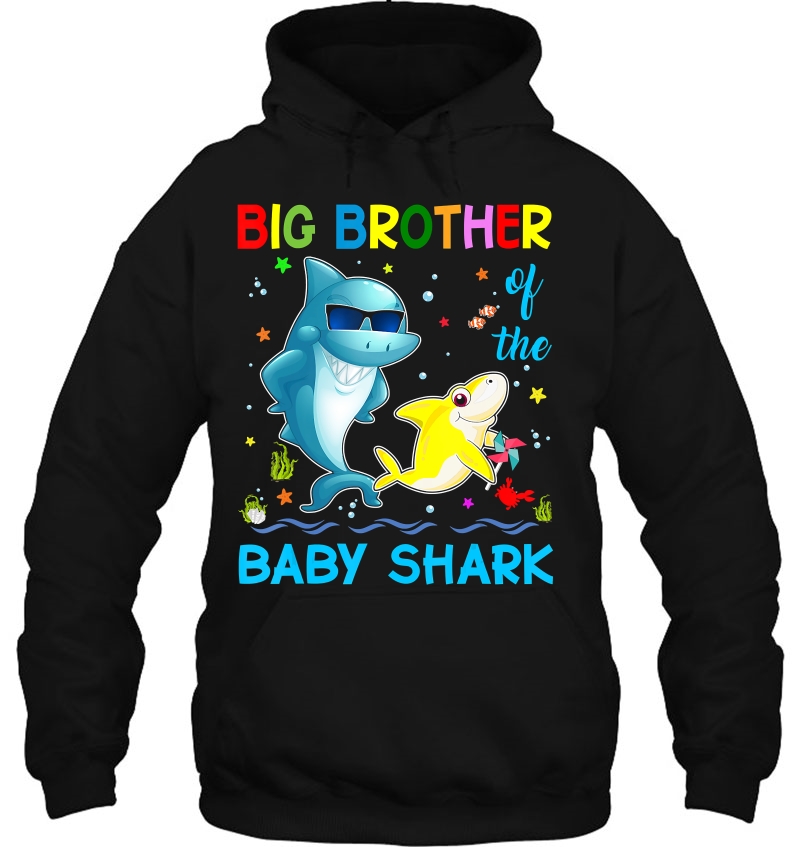 Big Brother Of The Baby Shark Birthday Gift For Men Brother Mugs