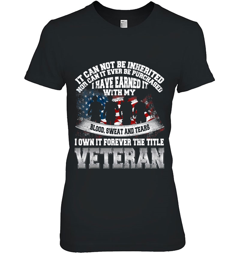 Blood, Sweat And Tears I Own It Forever The Title Veteran Ladies Tee