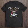 Captain Pirate Hat Skull Nautical Sailing Tee