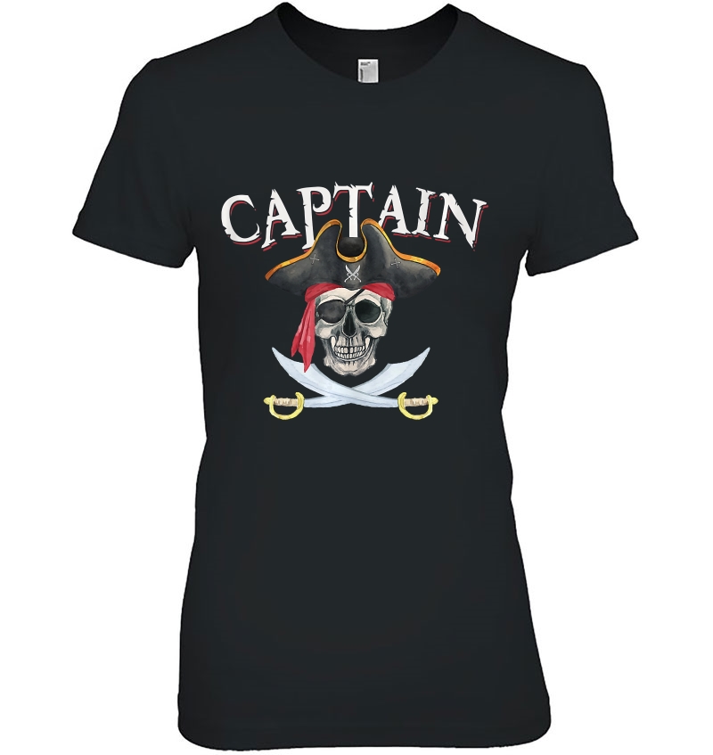 Captain Pirate Hat Skull Nautical Sailing Hoodie