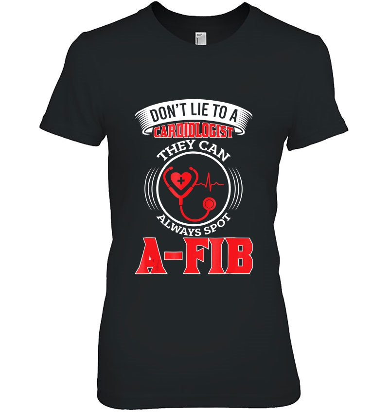 Cardiologist Spot A-Fib Funny Cardiology & Design Hoodie