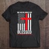 Christian One Nation Under God Blessed American Flag Tee