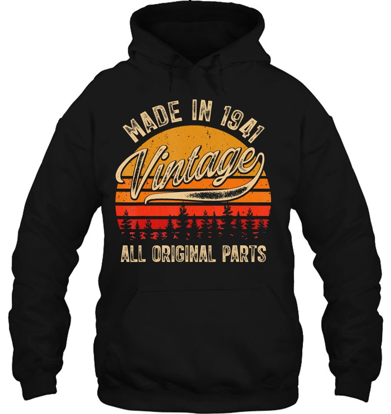 Classic 79Th Birthday Gift 79 Years Old Vintage 1941 Ver2 Hoodie