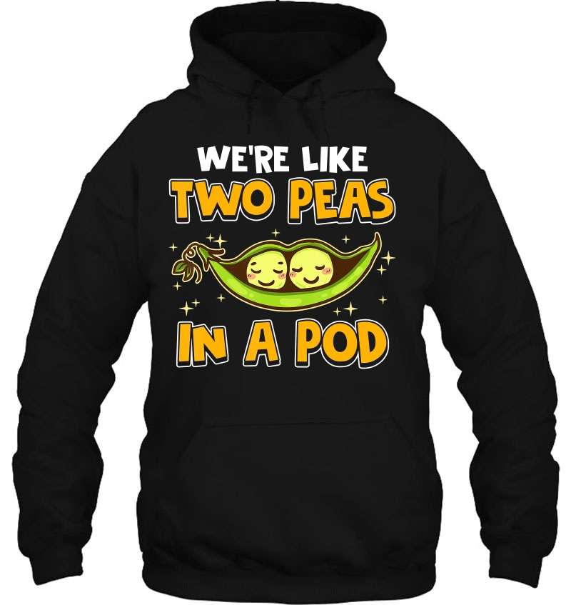 Cute We're Like Two Peas In A Pod Romantic Food Pun Mugs