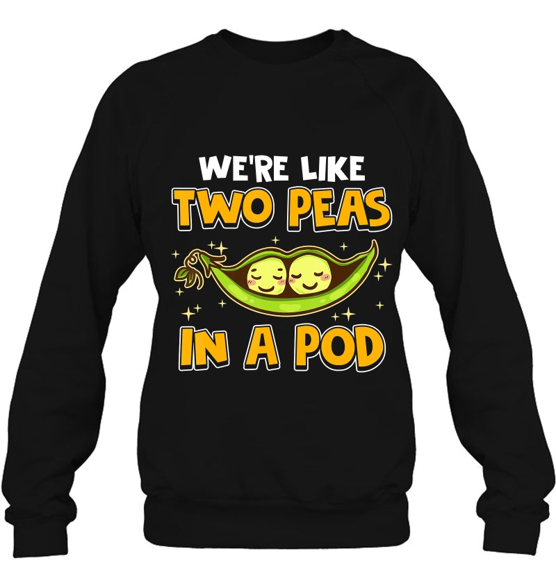 Cute We're Like Two Peas In A Pod Romantic Food Pun Mugs