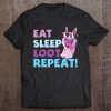 Eat Sleep Loot Repeat Llama Birthday Tee