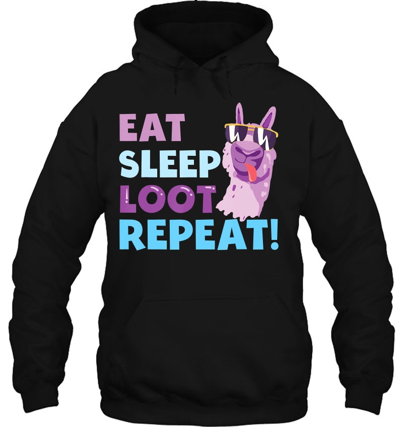 Eat Sleep Loot Repeat Llama Birthday Mugs