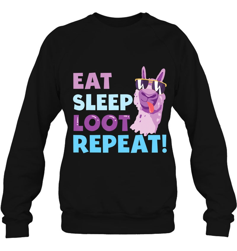 Eat Sleep Loot Repeat Llama Birthday Mugs