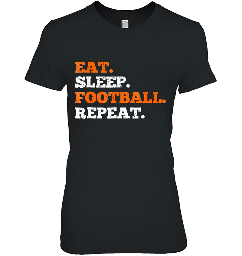 Eat. Sleep. Football. Repeat. Funny Sports Hoodie