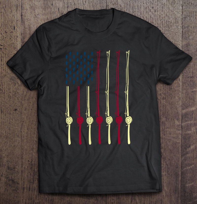 Fishing American Flag - Fishing Lover Shirt