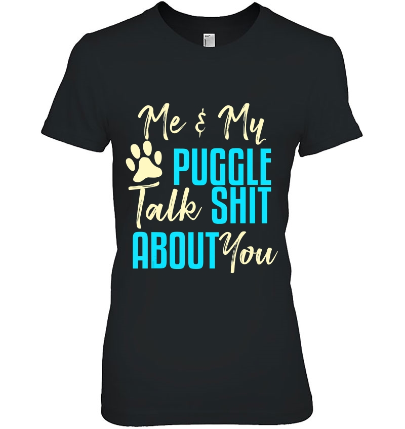 Funny Puggle Dog Pug Beagle Mom Dad Gift Idea Ladies Tee